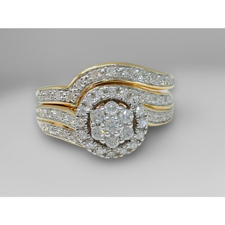 10K 2 PIECE WEDDING DIAMOND CLUS - Idaho Pawn & Gold