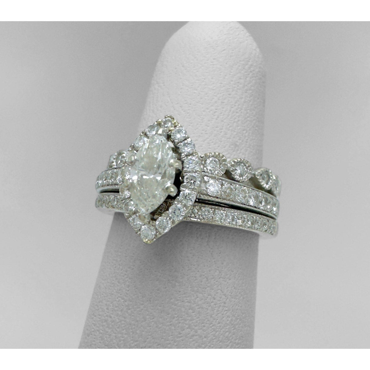 10K WG 3 PIECE WEDDING SET (SIZE 4.75) - Idaho Pawn & Gold