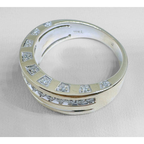 10K WG DOUBLE DIAMOND BAND - Idaho Pawn & Gold