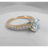 14K RG OVAL DIAMOND RING (SIZE4.75) - Idaho Pawn & Gold