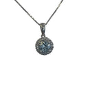 14K WG Blue Stone Necklace - Idaho Pawn & Gold