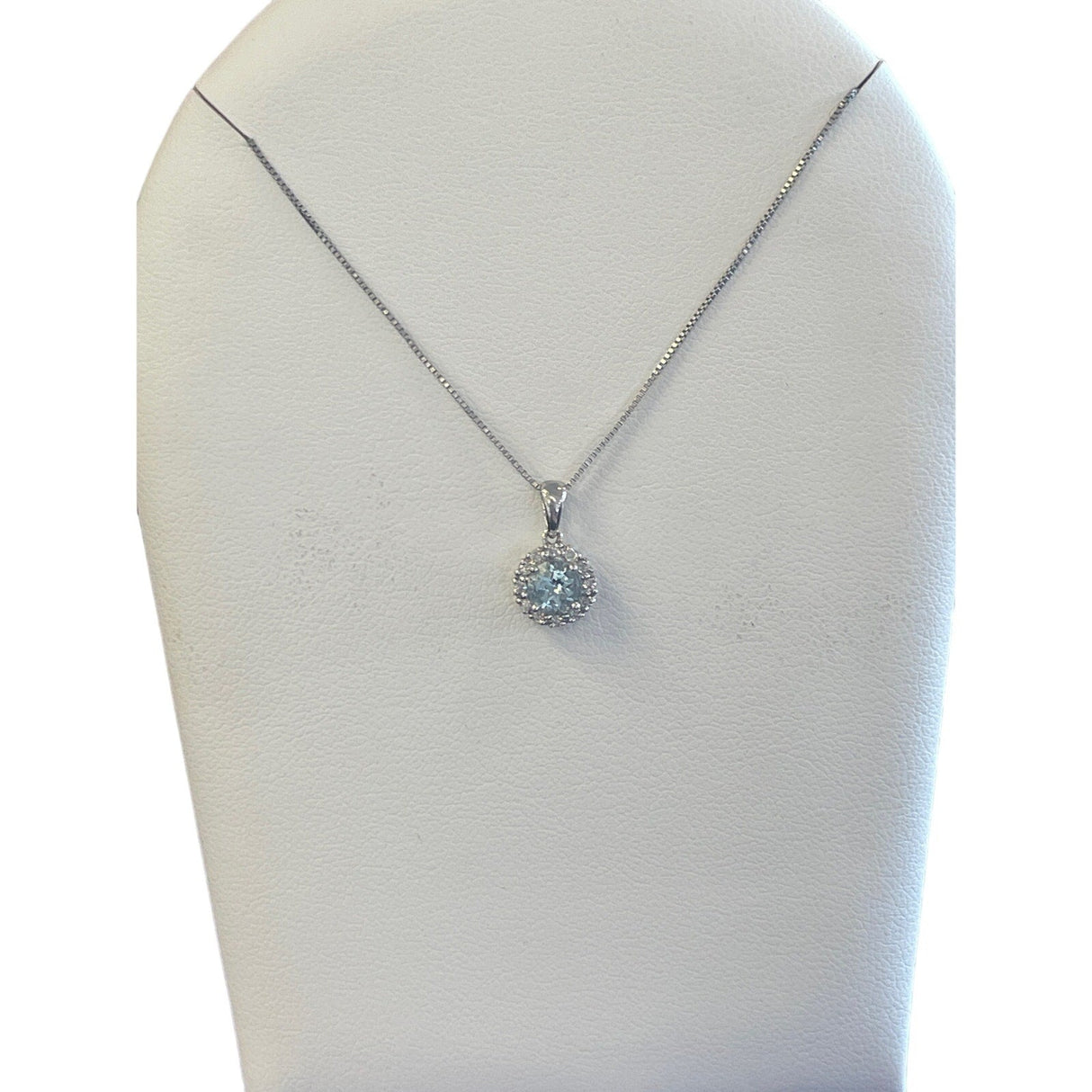 14K WG Blue Stone Necklace - Idaho Pawn & Gold