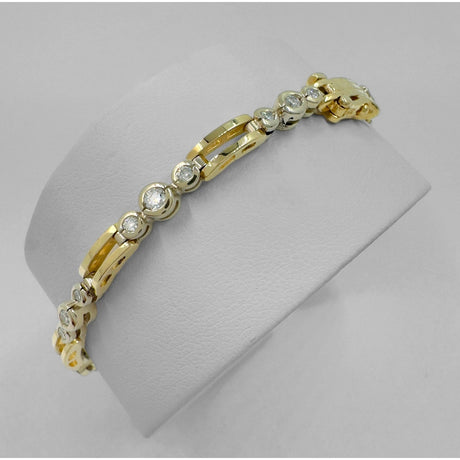 14K YG DIAMOND TENNIS BRACELET - Idaho Pawn & Gold