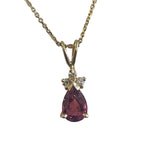 14K YG Pink Stone Necklace - Idaho Pawn & Gold