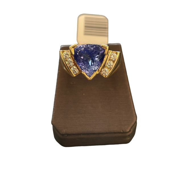 14K YG Tanzanite Diamond Ring - Idaho Pawn & Gold