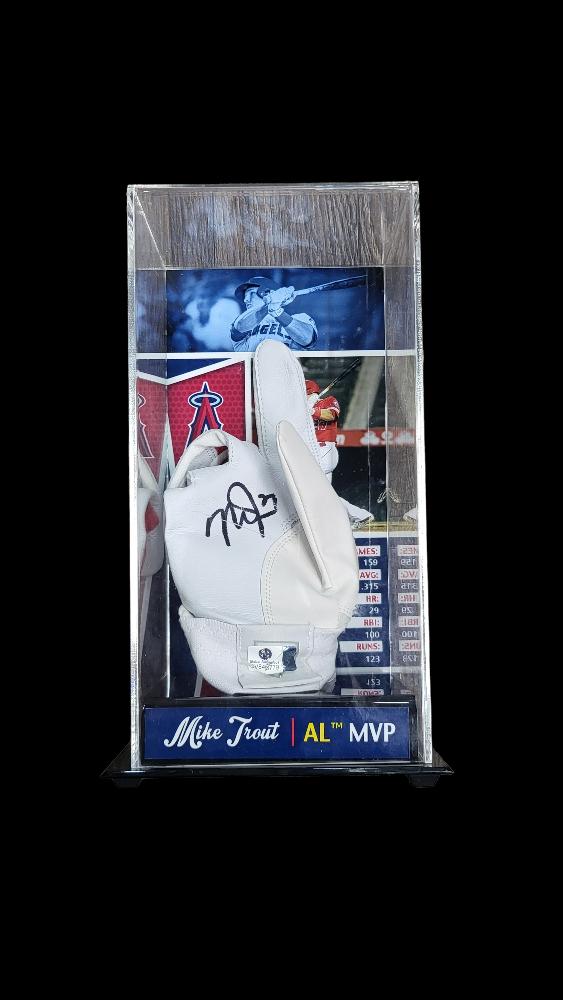 AL MVP MILKE TROUT AUTOGRAPHED GLOVE - Idaho Pawn & Gold