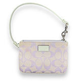 COACH Signature C Lilac Lavender/White Wristlet Wallet - Idaho Pawn & Gold