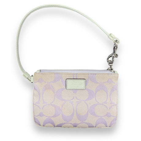 COACH Signature C Lilac Lavender/White Wristlet Wallet - Idaho Pawn & Gold