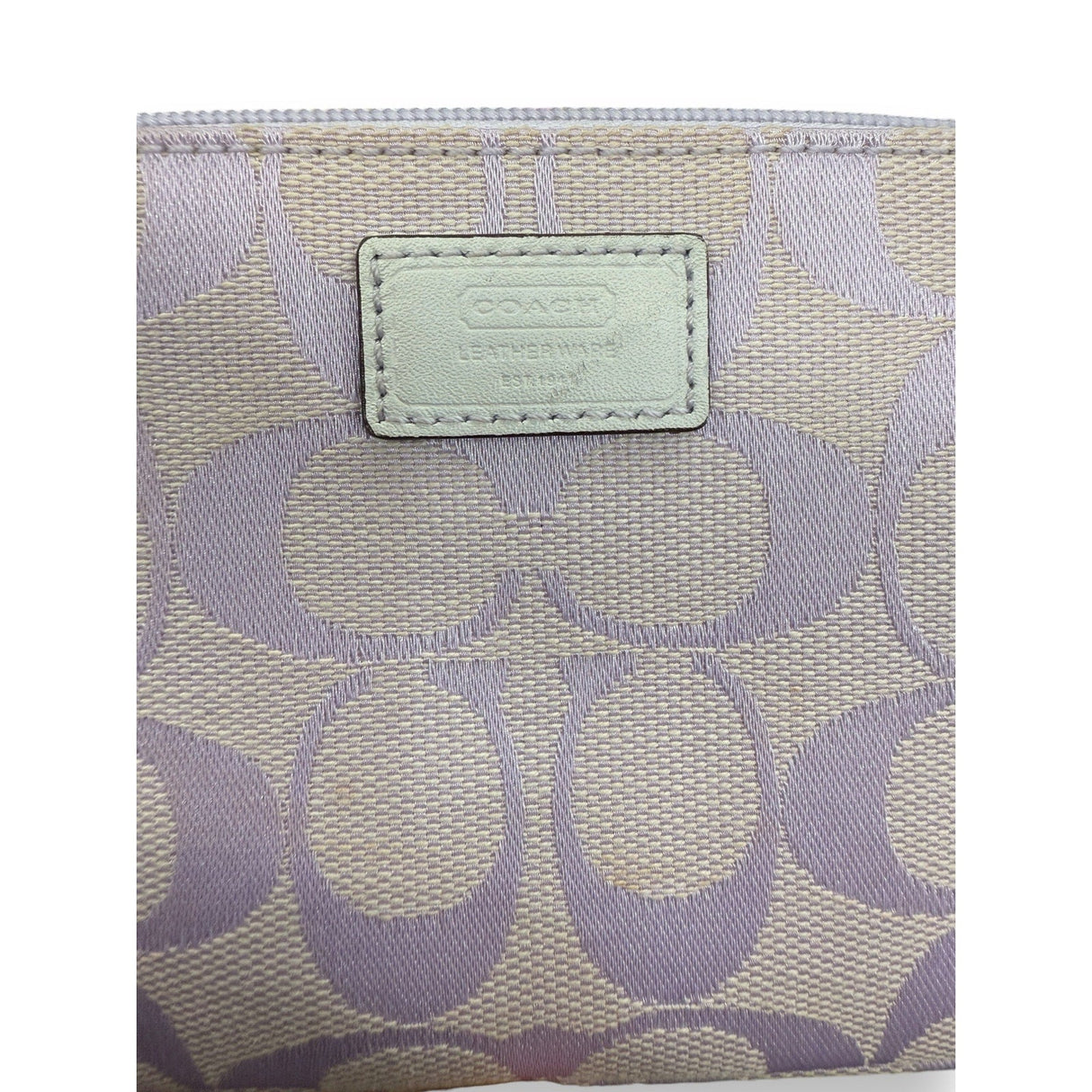 COACH Signature C Lilac Lavender/White Wristlet Wallet - Idaho Pawn & Gold