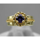 Gold Ring - 14k - Purple stone and Diamond Chips - Size 5.75, 6.74g - Idaho Pawn & Gold