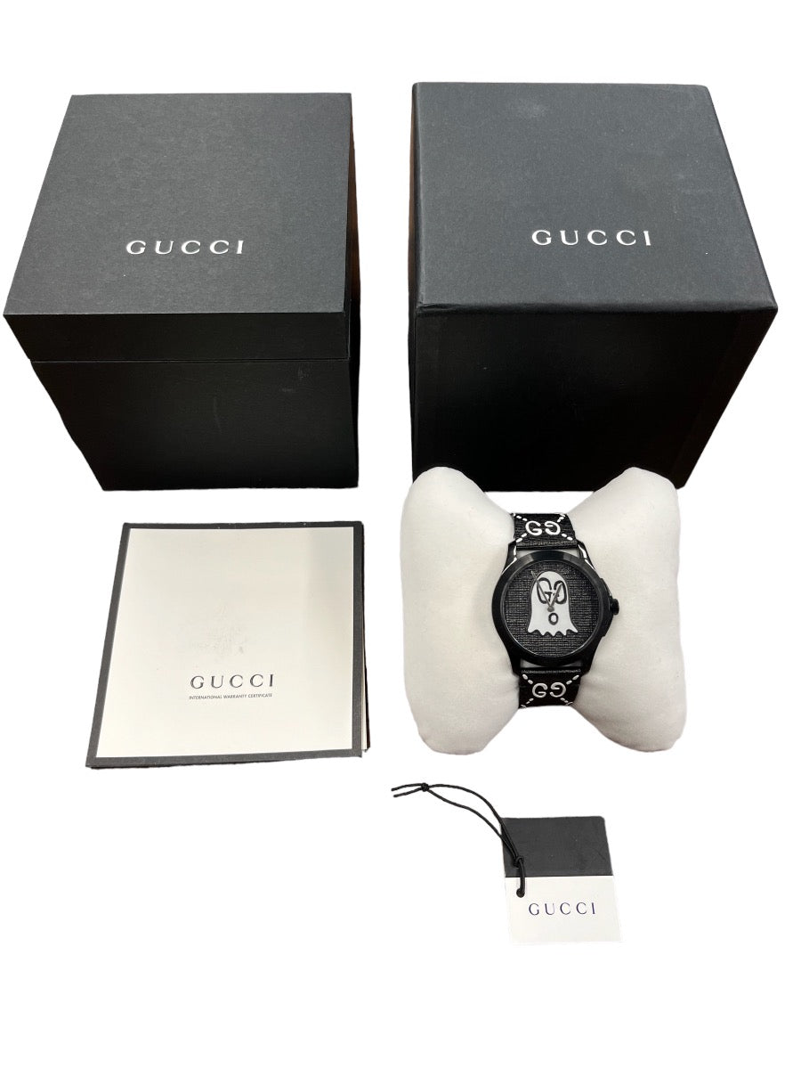 GUCCI YA1264018 TIMELESS GHOST 38MM QUARTZ LEATHER STRAP WATCH W/ BOX AND PAPERS - Idaho Pawn & Gold