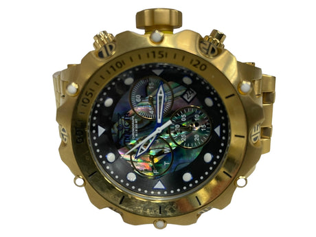 Invicta Venom Hybrid Abalone Gold Plated Steel 51mm Chronograph Watch 26688 - Idaho Pawn & Gold