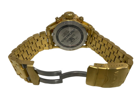 Invicta Venom Hybrid Abalone Gold Plated Steel 51mm Chronograph Watch 26688 - Idaho Pawn & Gold