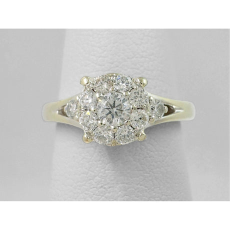 LADY'S DIAMOND CLUSTER RING: 2.81G 14K - Idaho Pawn & Gold