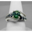 LADY'S GOLD RING 14K WG GREEN STONE RING 5.90G - Idaho Pawn & Gold