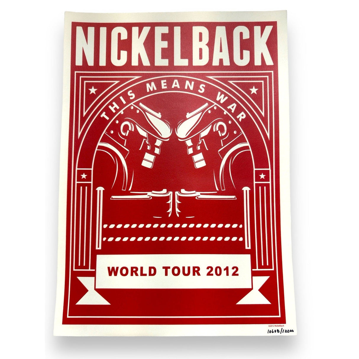 NICKELBACK WORLD TOUR 2012 POSTER - Idaho Pawn & Gold