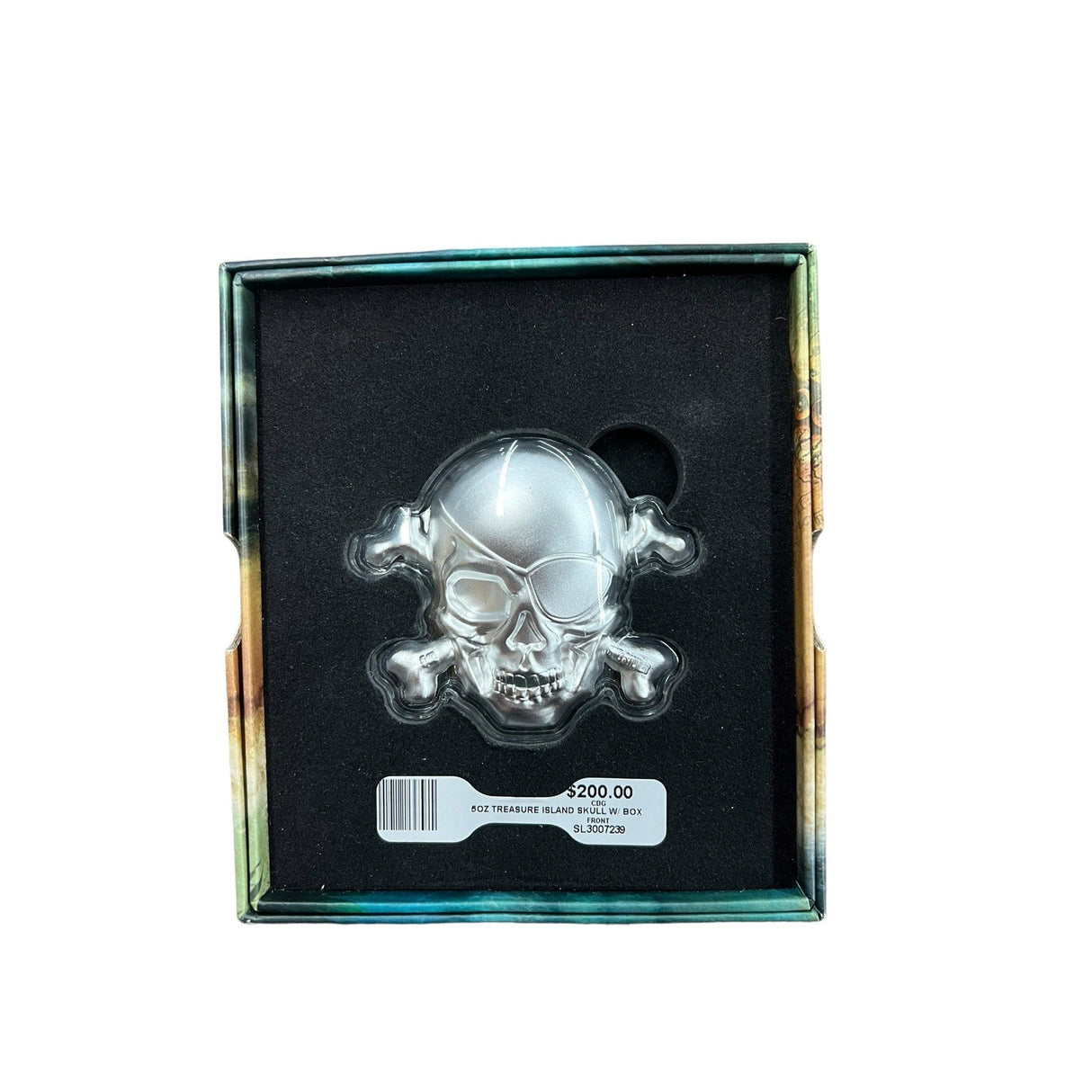 TREASURE ISLAND 5 OZ SILVER SKULL .999 - Idaho Pawn & Gold